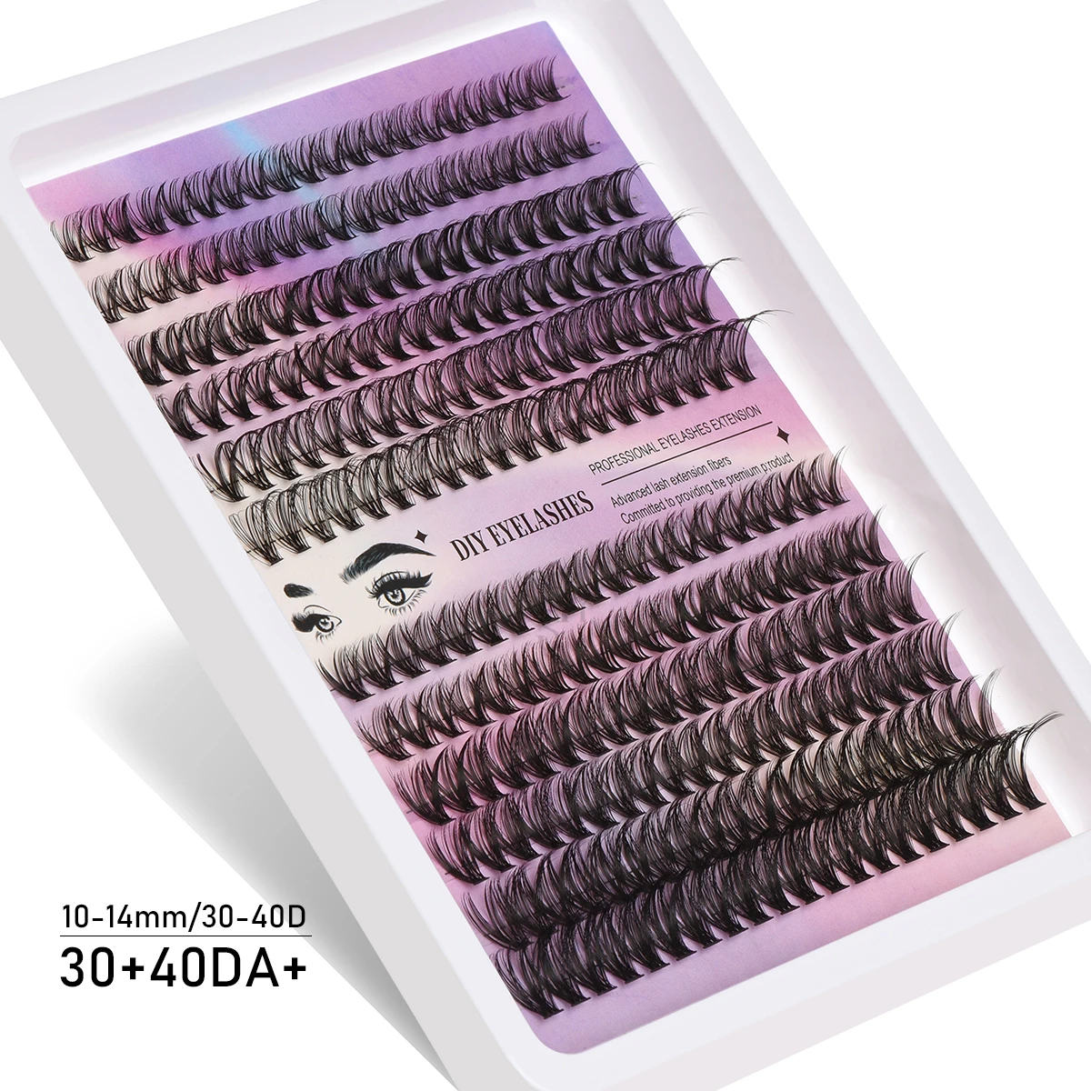 280 Bundles 30D/40D Mink Eyelashes 0.07mm Thin Eyelash Extension 3D Russia Volume Individual Eyelash Cluster Makeup Black Lashes