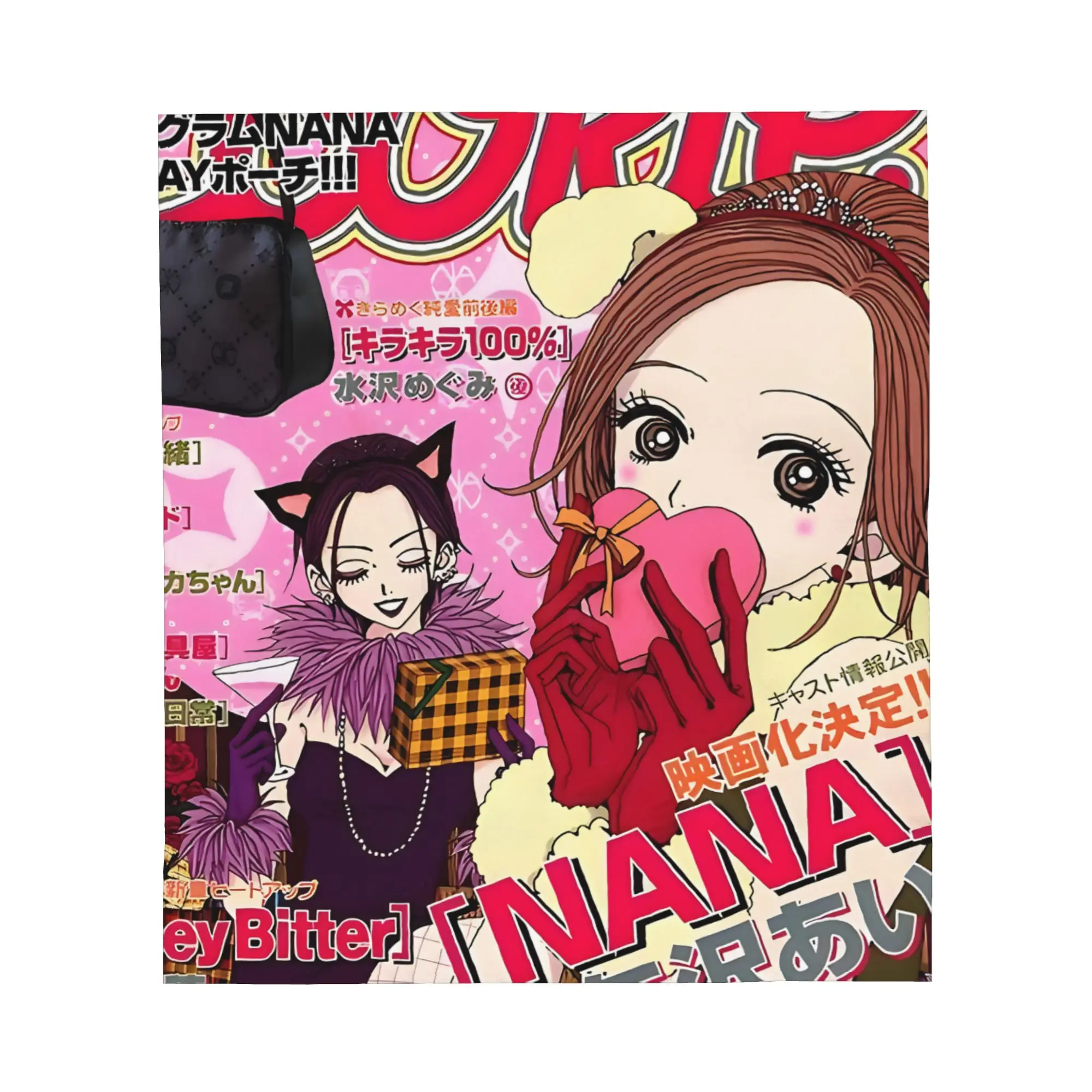 1PC 90S Aesthetic Y2K Kawaii Magazine Blanket Throw Super Cosy Plush Living Room Sofa