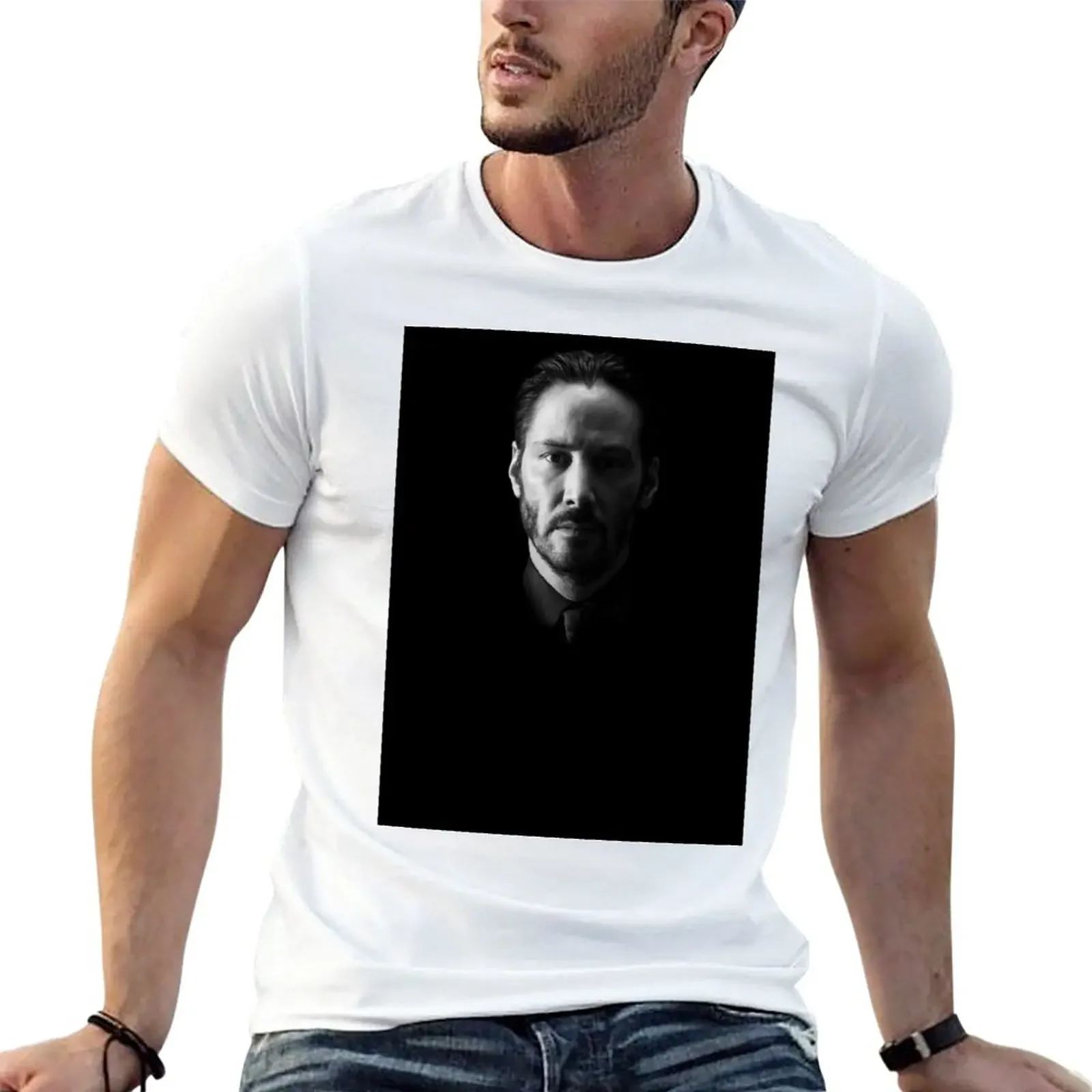 New Keanu R. Photo T-Shirt sports fans graphic t shirts clothing for men