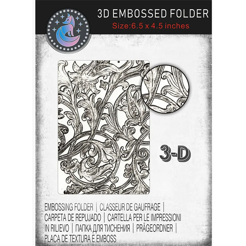 Estacas De Papel Em Relevo Mold, 3D Textura, Gradiente-Entanglement, DIY Design Placa De Plástico, Scrapbook, 16x11.5