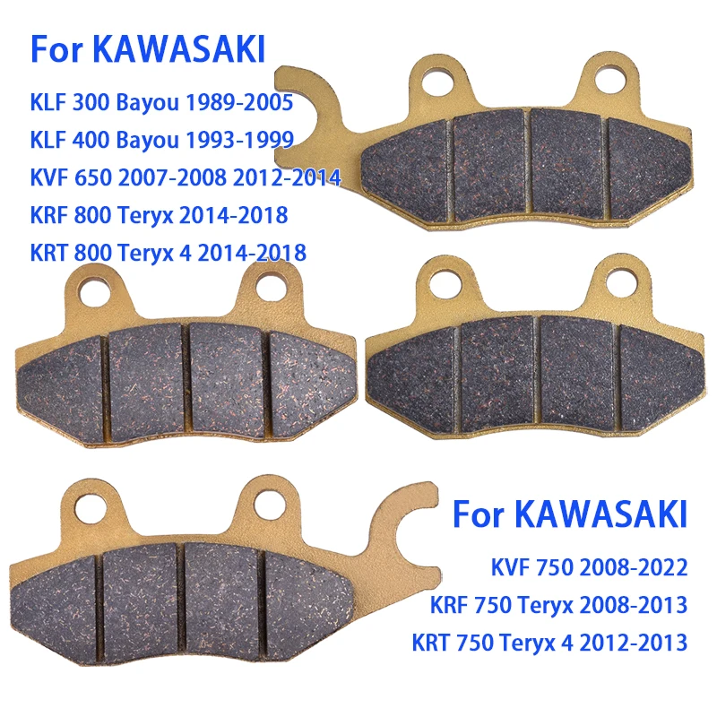

Front Brake Pad for KAWASAKI KLF300 KLF400 KVF650 KVF750 KRT750 KRF750 KRF800 KRT800 KLF 300 400 KVF 650 KRF KRT 750 800 Teryx 4
