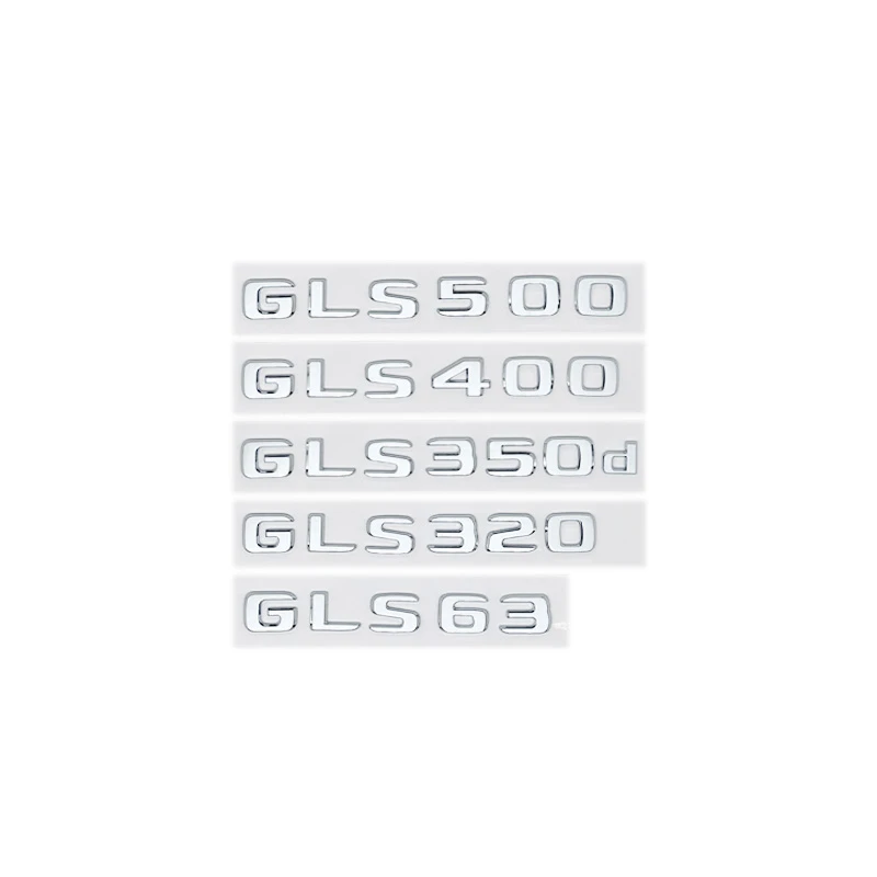 V8 Biturbo 4MATIC Trunk Emblem Sticker for Mercedes-Benz GLS X166 2017 – GLS320/350d/400/450/500/63 Car Logo Decal