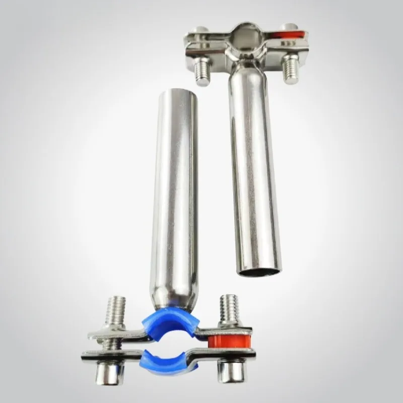 for 304 Stainless Steel Extended Pipe Clip 100mm Pipe Fixing Card Bracket Round  Buckle Hoop 150mm Pipe Code