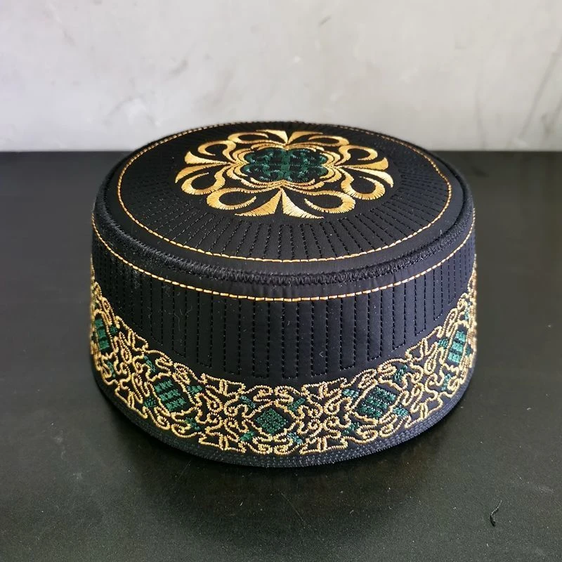 Moslim Petten Voor Mannen Die Freeshipping Gebedsmuts Kappen Kufi Islamic Kippah Hijab Saudi-Arabië Joodse Tulband Borduurfeest