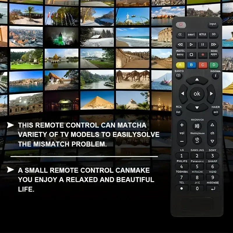 RCG008 Replacement Universal Re Emote Control for For Sony for Samsung for Panasonic ForToshiba For Phili PS with Light