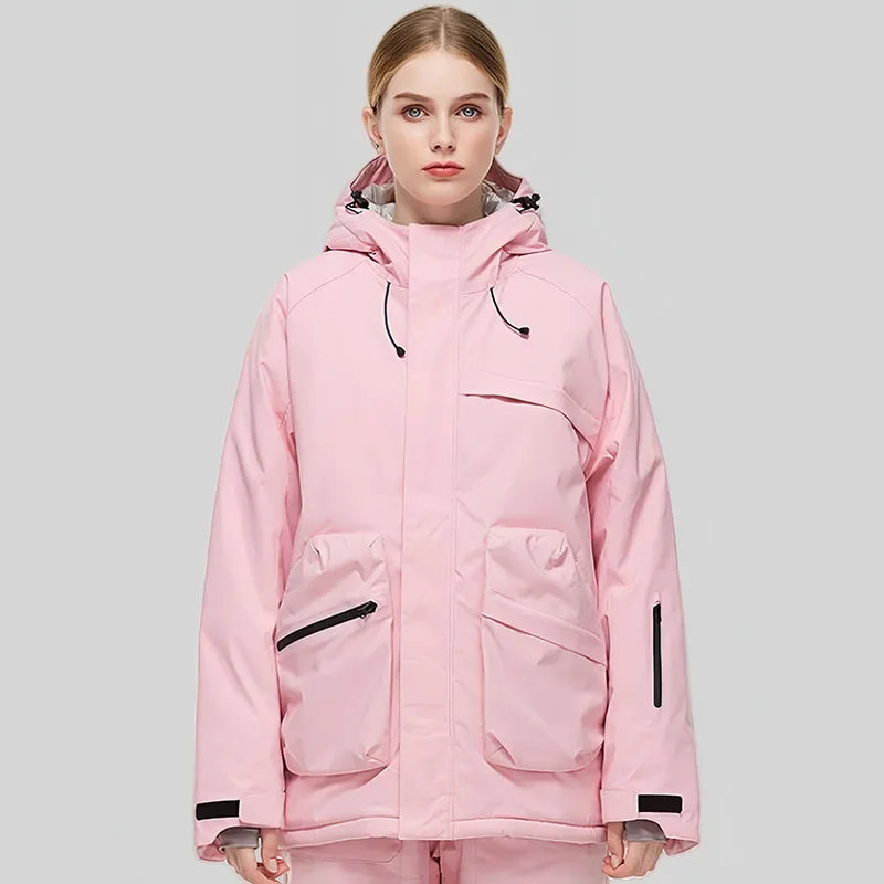 Nieuwe winddichte waterdichte dames heren ski-jassen warme ski-hoodie jas winter snowboardkleding sport outdoor sneeuw thermische trainingspakken