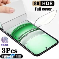 3Pcs Hydrogel Film For OPPO Reno 3 4 5 6 7 8 Pro Plus 8T 5G 9 10 Screen Protectors Not Glass