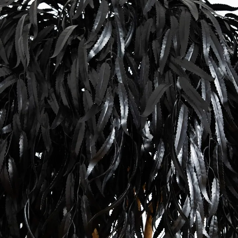 6ft Artificial Halloween Black Willow Tree - Spooky Season Decor for Indoor Use