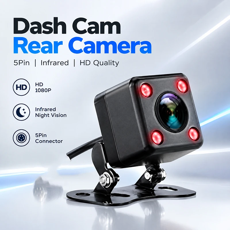 Universal 4 LED Car Rear View Camera for Car IR Night Vision Reversing Parking Assistance Monitor Waterproof 170 Degree HD