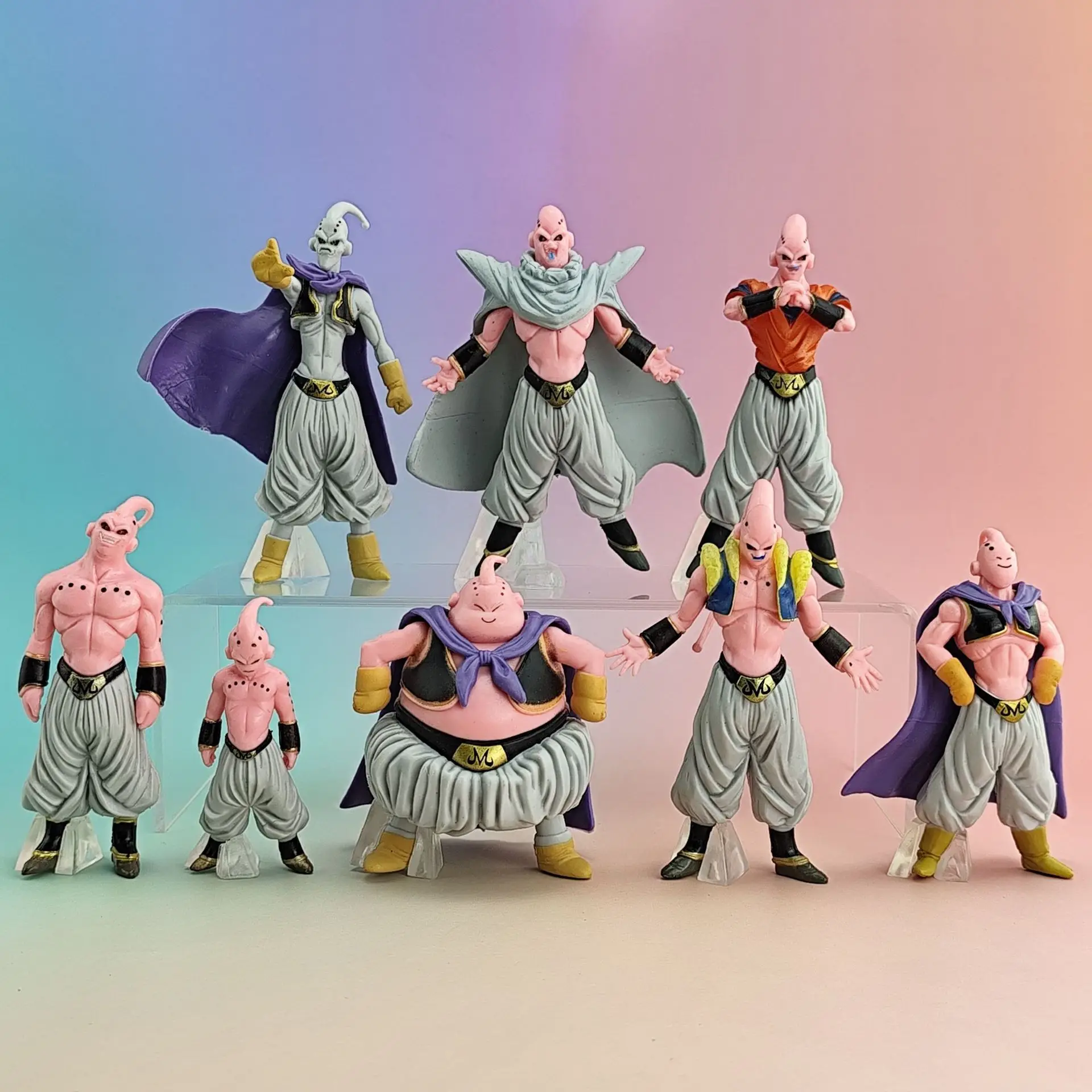 

8Pcs/Set Dragon Ball Z Majin Buu Figure Toys Anime DBZ Super Saiyan Action Figurine PVC Model Toys for Children Adult Gifts