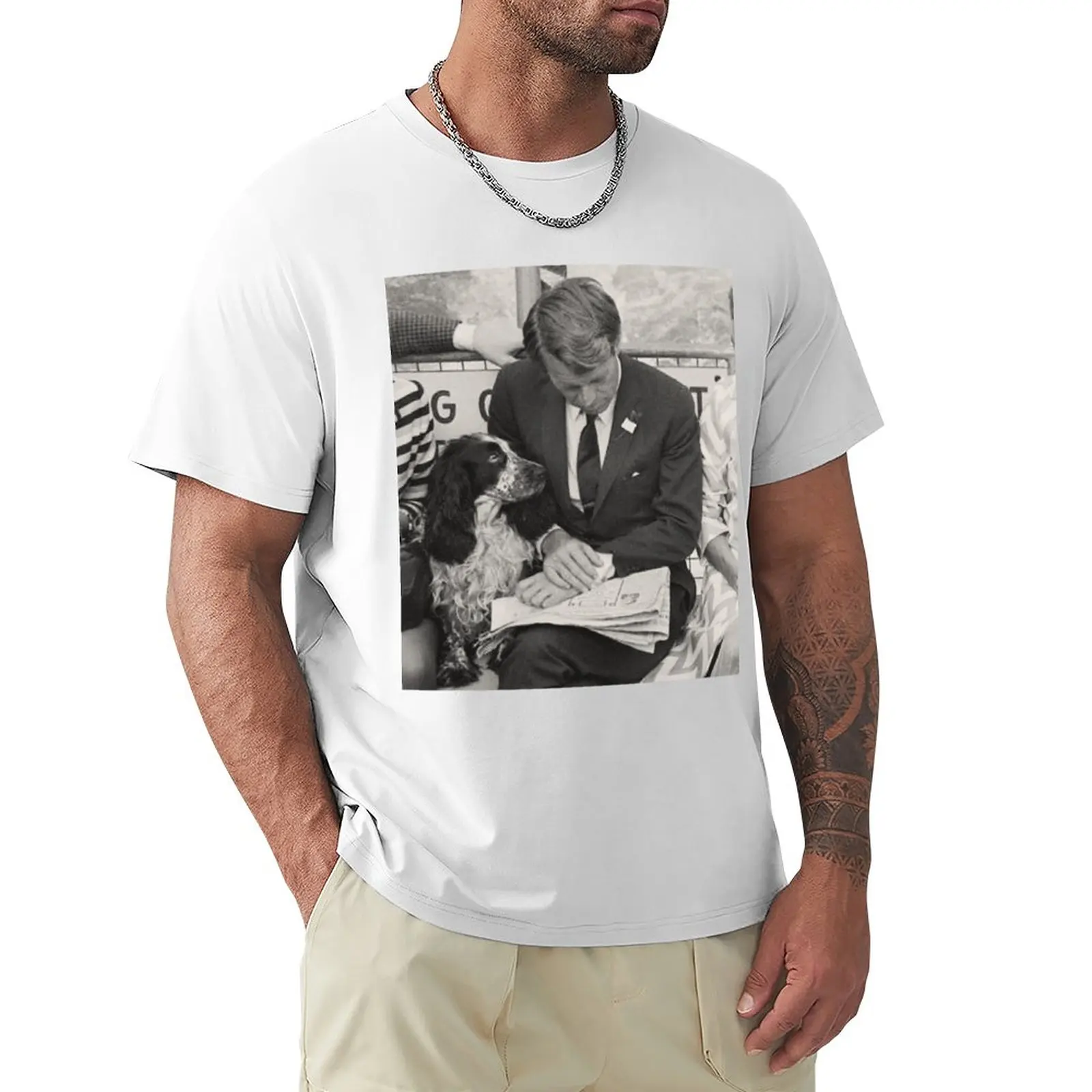 

Bobby Kennedy + Freckles T-Shirt customs boys animal print designer t shirt men