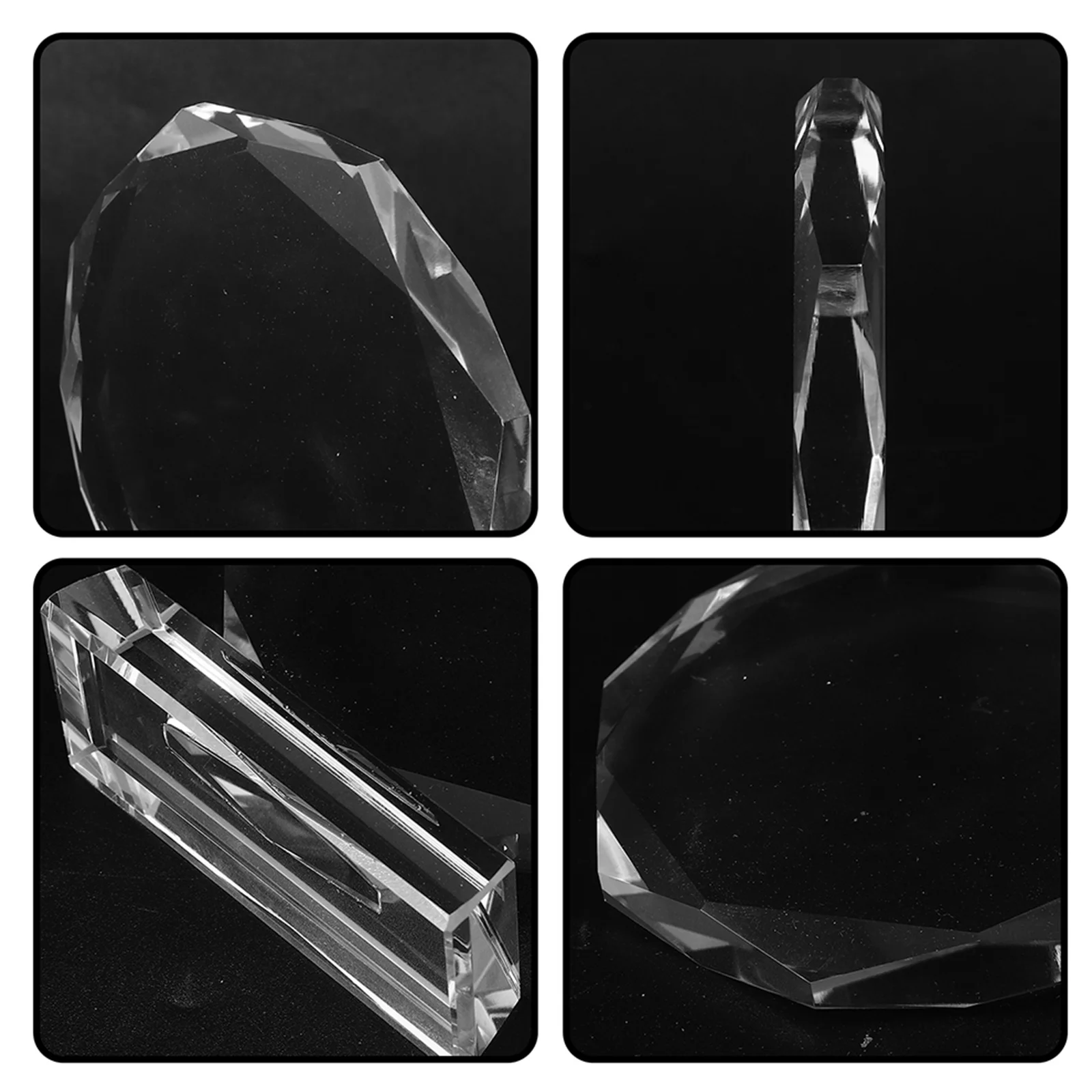 Trofeo de premio de cristal, espacios en blanco para sublimación, premios de concurso en blanco, reconocimiento de placa grabada personalizada, evento corporativo de agradecimiento