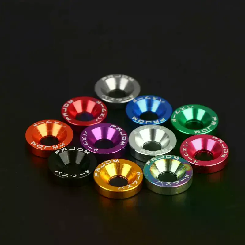 Automobiles License Plate Frame Nickel Plated Screw Washers 12PCS Heavy Duty Stable Fasteners For Modification Use
