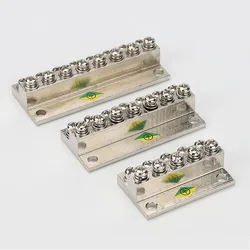 Double layer Terminal Block JDG-6/8/10/12Hole Land Row Zero Line Terminal Row Brass Power Distribution Cabinet Screw Connector
