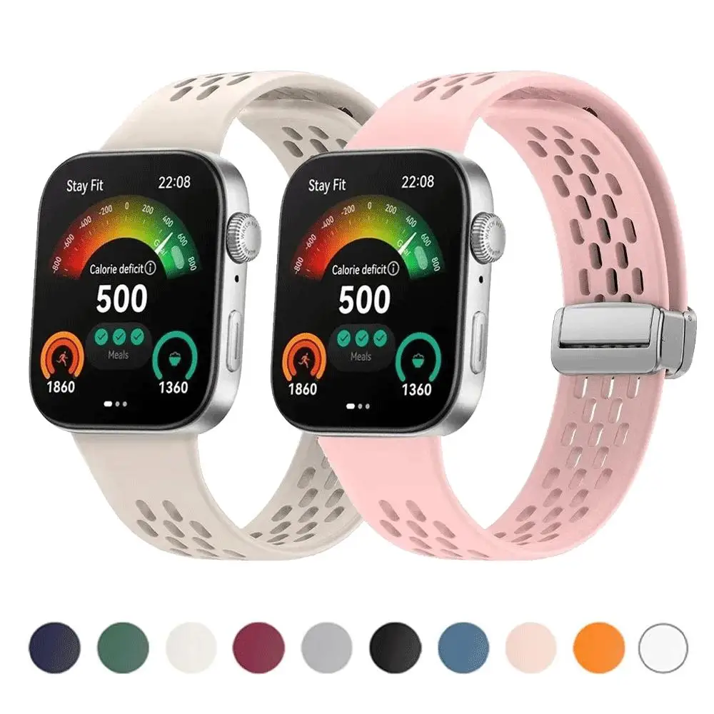 �y�Z�[�����zHuawei Watch Fit 4/3/4 Pro�Ή� �X�|�[�c�X�g���b�v �\�t�g�V���R���o���h �}�O�l�b�g�o�b�N�� �E�H�b�`�o���h