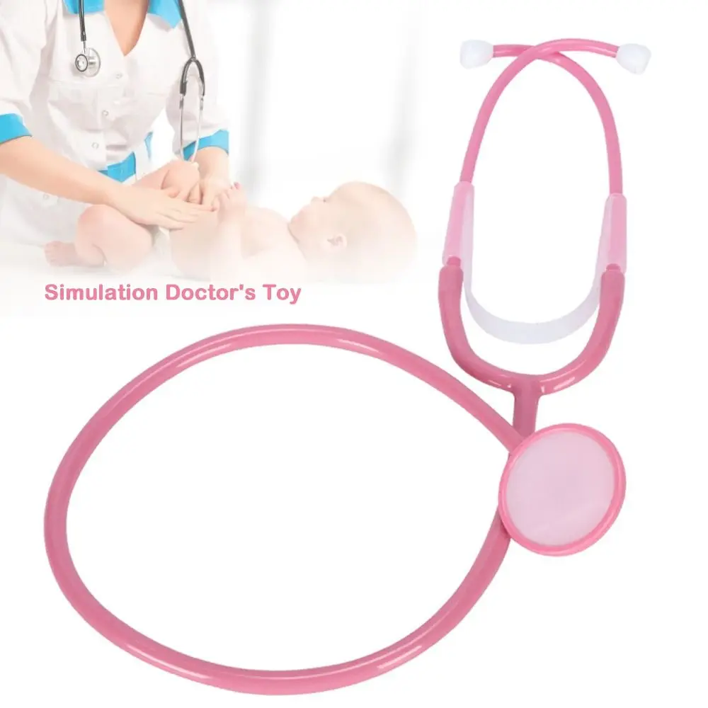Multi Color Kids Stethoscope Toy DIY Imitation Plastic Stethoscope Accessories Role Play Family Parent-Child Games