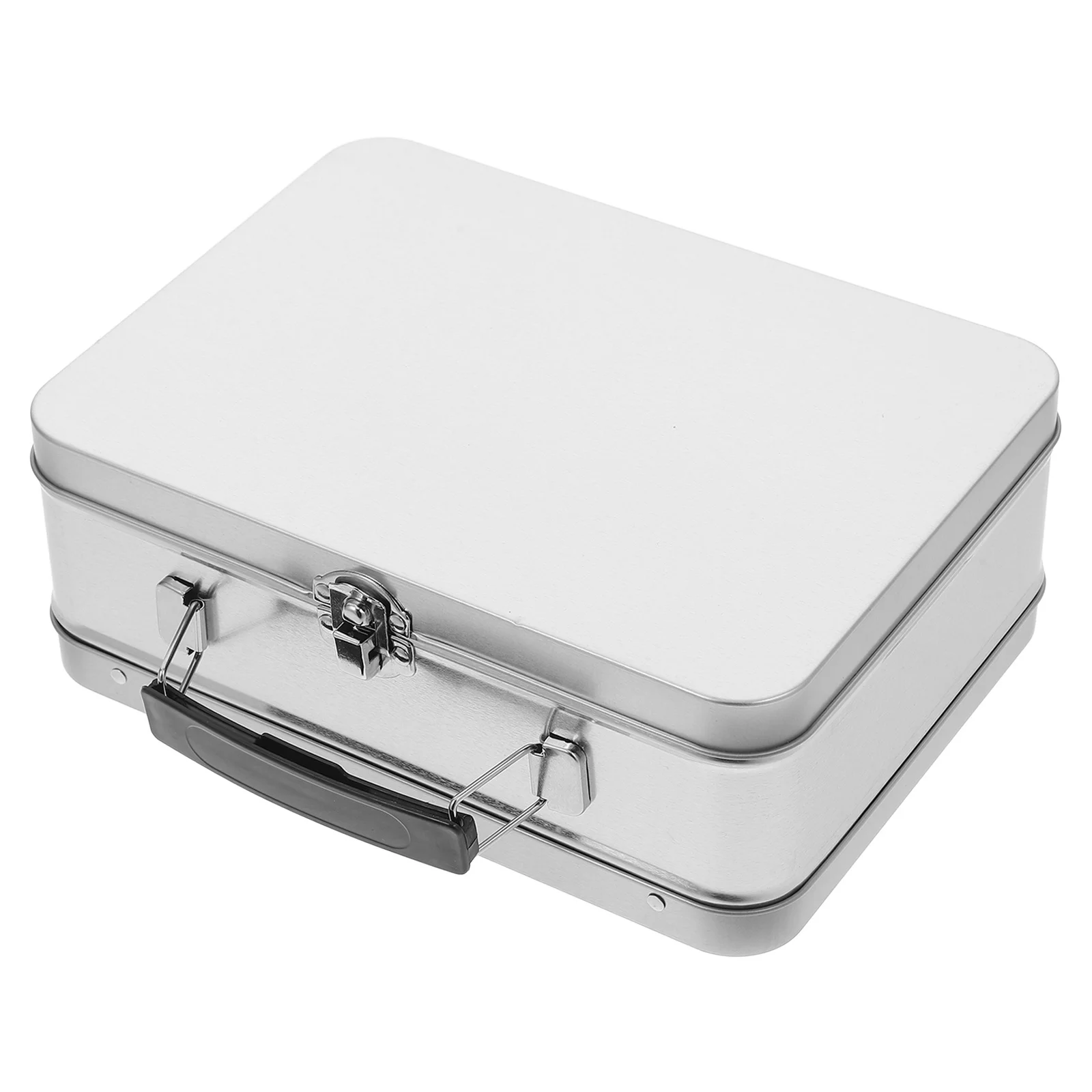 

Multifunctional Metal Lunch Box with Handle and Lid Spacious Tin Container for Meals and Snacks Lunch Box Container