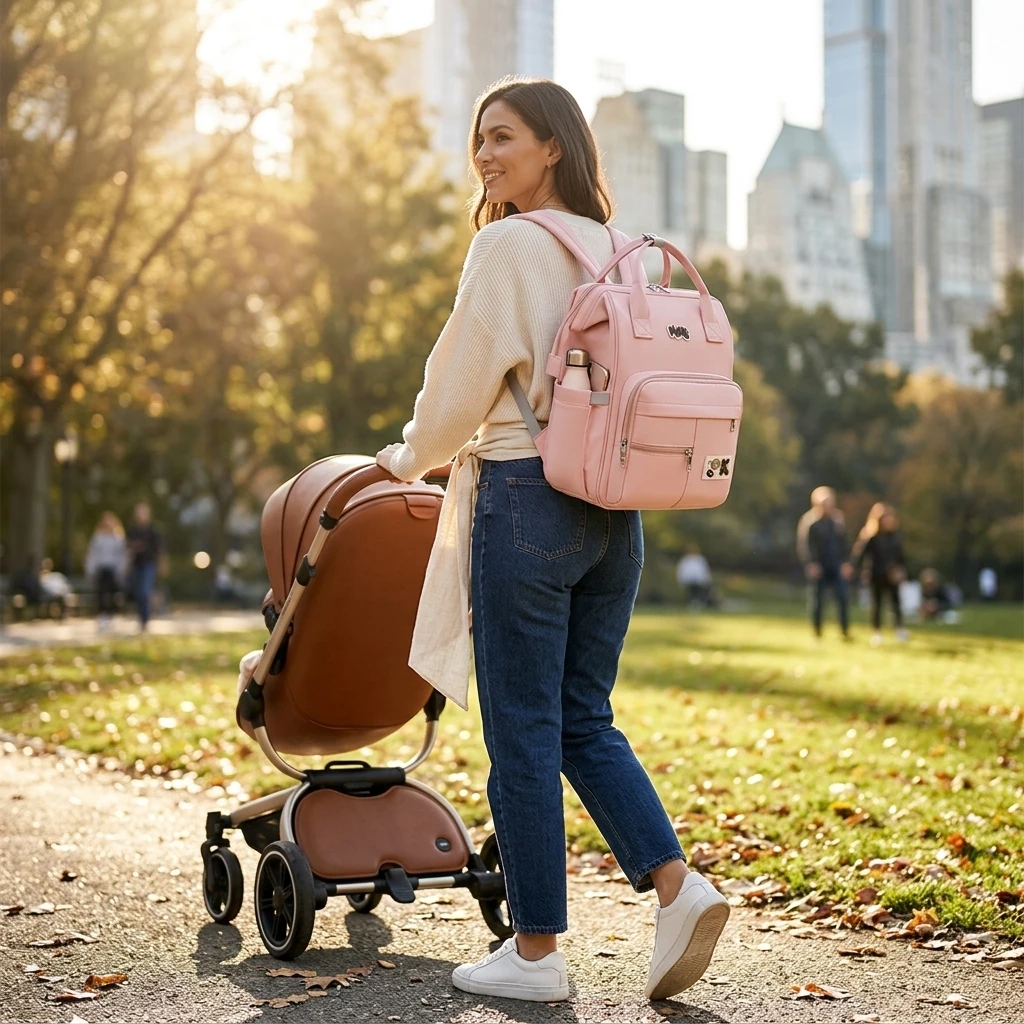 

Premium Waterproof Maternity Bag with Advanced Organizer Durable Comfortable High Quality Portable Coach Style Mommy Essentials
