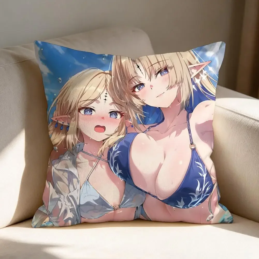 Wuthering Waves Cartethyia Cushion Cover Up‑to‑Date Basic Pillow Cover for Family Living Room Interior Decoration Cushion Shell