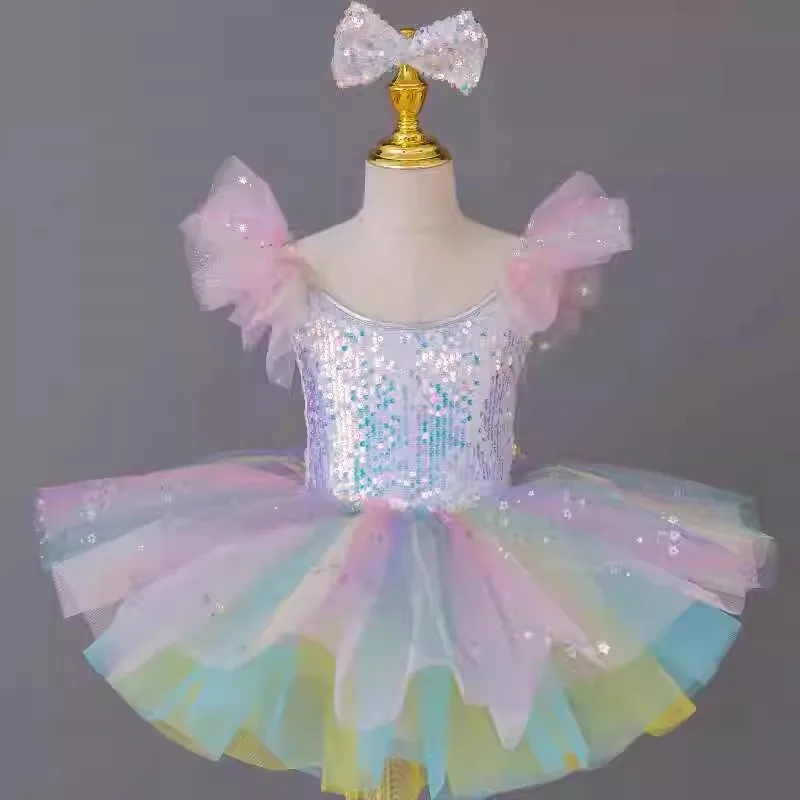 

61 kindergarten tutu, sequins, gauze skirt, children's tutu, princess skirt, dance performance dress