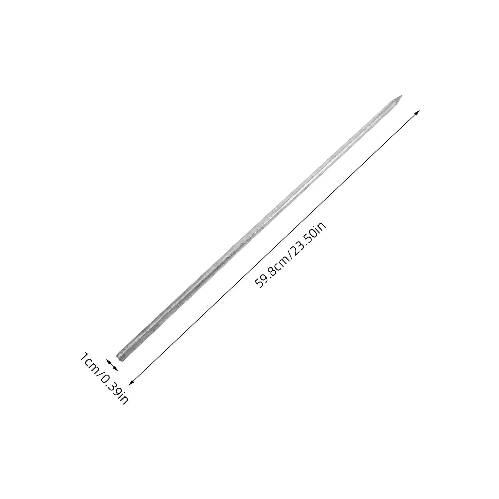Stainless Steel Grounding Rod for Electrical Protection Earthing Rod Outdoor Fence Signal Tower Lightning Safety Ground
