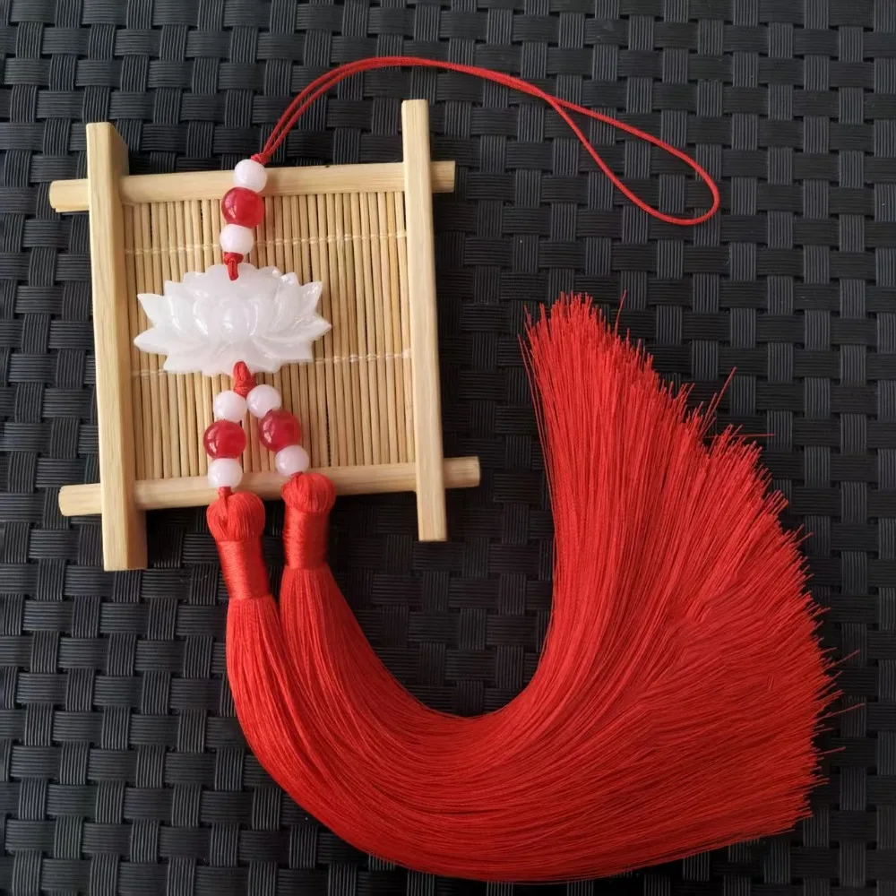 

Пластиковый/смола, подвеска в виде створки лотоса, аксессуары Hanfu, двойные кисточки, стример на талии, подвесные кисточки, подвески в виде створки