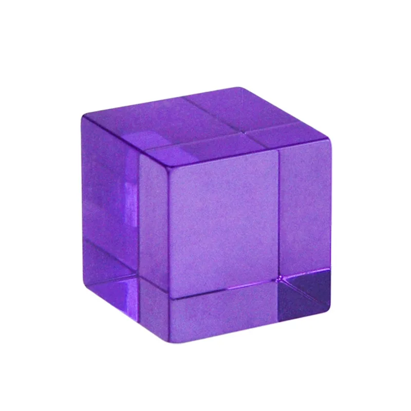 

Light and shadow building block Color block High transmittance chamfered cube educational toy Rainbow square stacking music