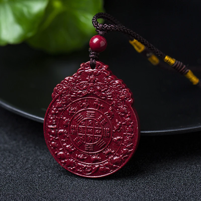 

Twelve Zodiac Signs Five Elements Nine Palaces Eight Trigrams Pendant High Content Purple Gold Sand Necklace Men an