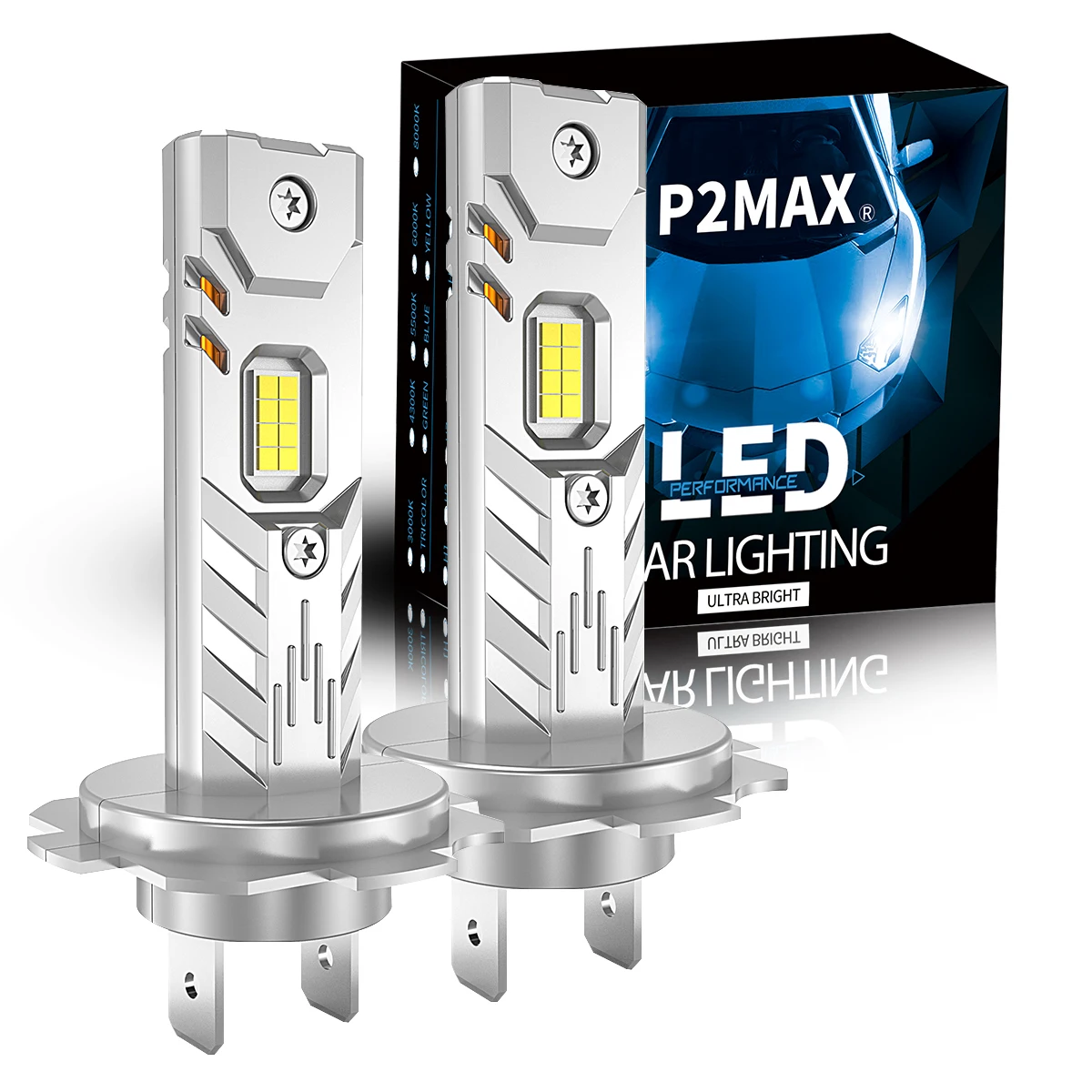 2/4 Stück H1 H7 LED-Scheinwerfer-Nebelscheinwerferlampen 12V Superhell Leistungsstark 6000K Weiß für Auto-Scheinwerfer Plug-and-Play