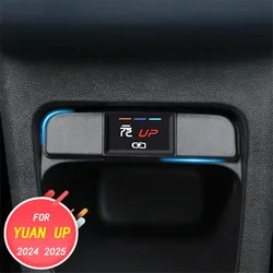 Car interior decoration accessories, rear charging port protective cover, anti dust USB protect for BYD YUAN UP PRO EV 2024 2025