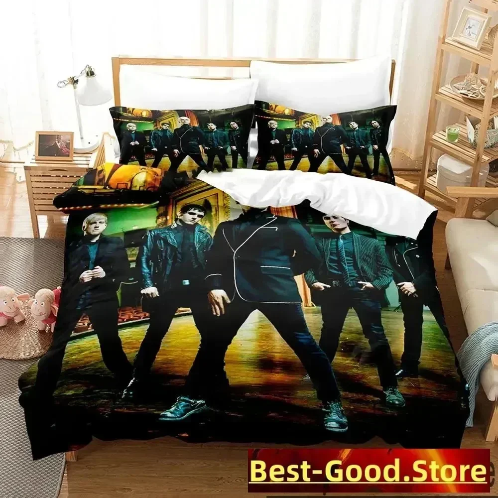 

3D Print My Chemical Romance Bedding Set Duvet Cover Sheet Printed Bed Set Pillowcase Bed Full Queen King Size Comforter Bedroom