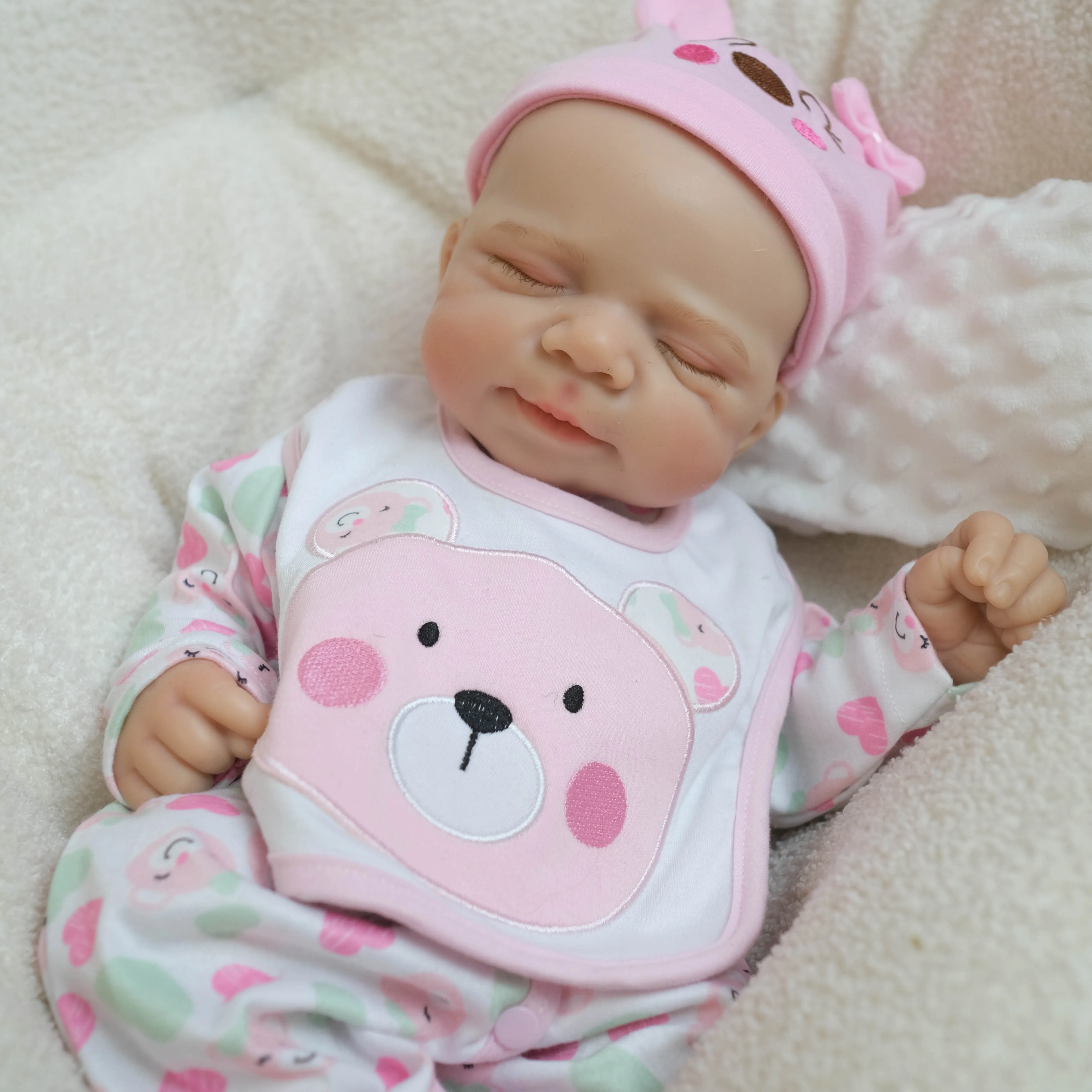 NPK 18 Inch Solid Platinum Silicone Pascale Girl Flexible Super Soft Elastic Touch Doll for Girls