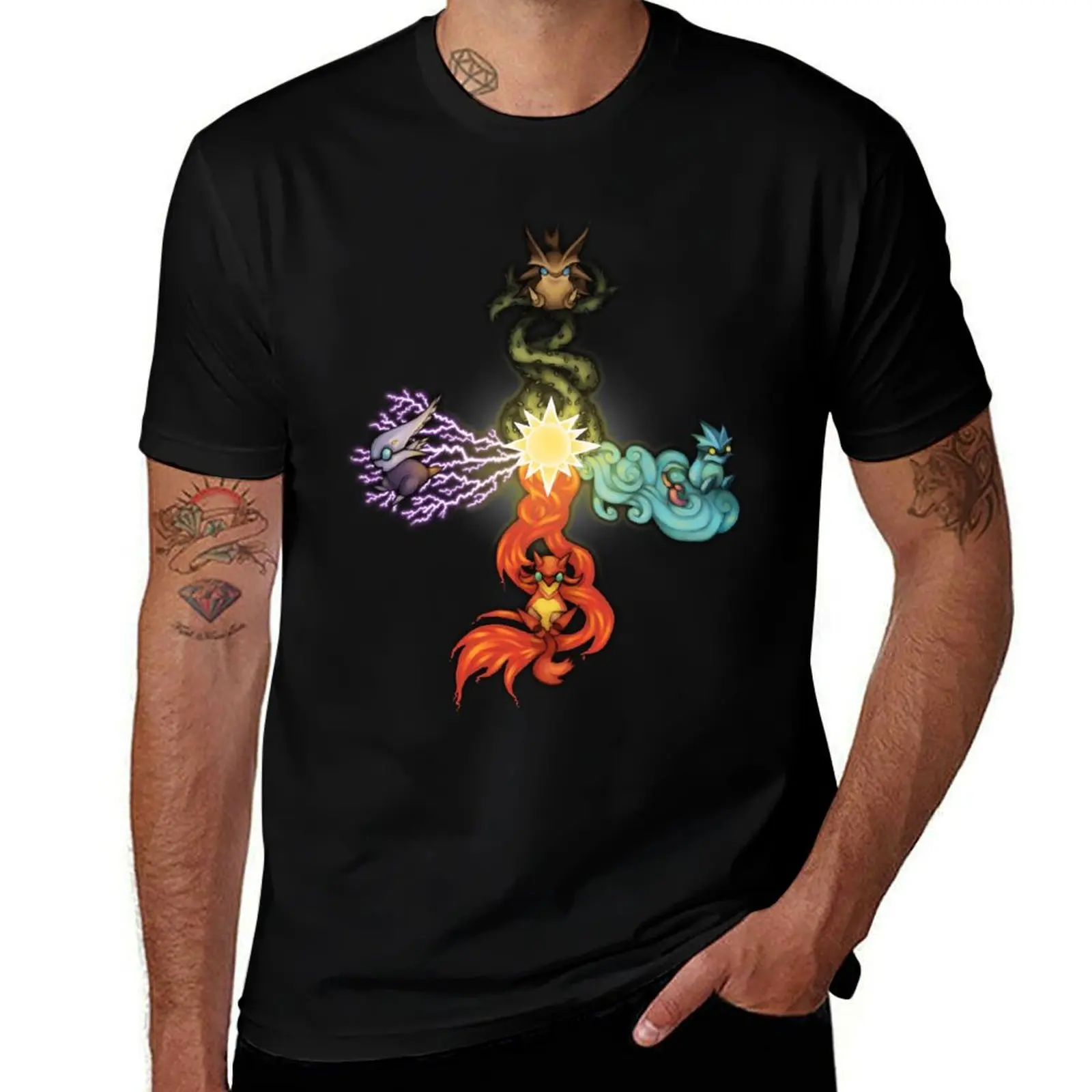 

Golden Sun Djinns T-Shirt man t shirts high quality luxury brand man t shirt summer T-Shirt
