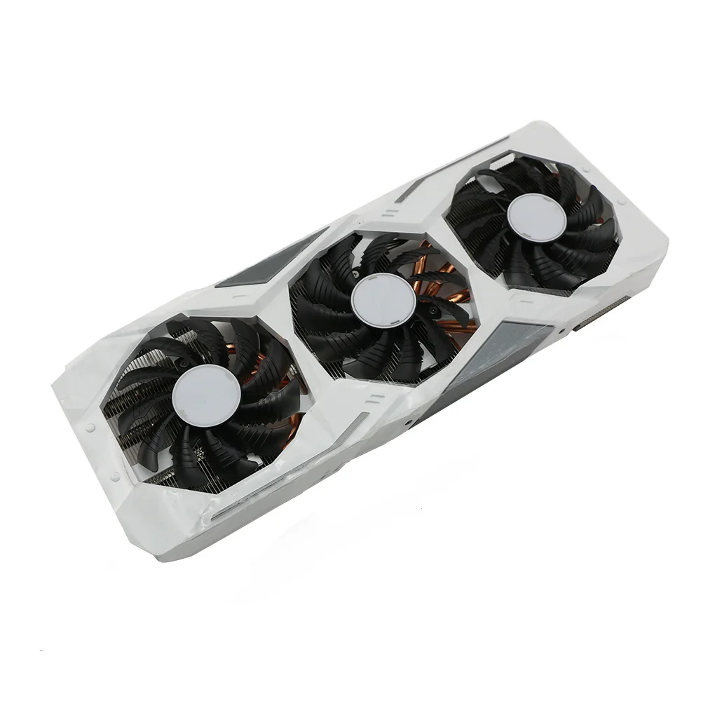 Imagem -02 - Dissipador de Substituição para Placa Gráfica com Ventilador para Gigabyte Rtx2060 s Refrigerador Gpu Branco Dissipador de Calor para Gigabyte Rtx 2060 Super Gaming oc 3x