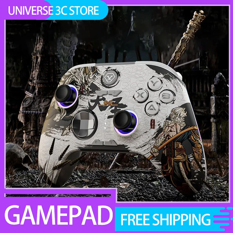 

Aolion Gamepad Wireless Bluetooth Controller With Gaming Joysticks Hall Effect Rgb Support Pc/Steam/Switch Game Customized