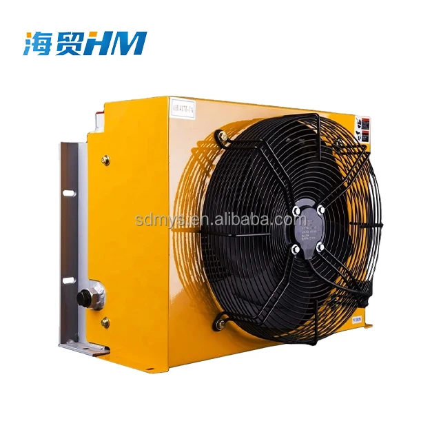 HM Hydraulic Oil Radiator Air-Cooled Hydraulic Oil Radiator AH1470T-200L/min Aluminum Radiator with Fan