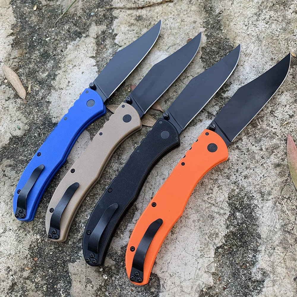 Cold Broken Skull Folding Pocket Knife 440C Steel shim G10 Handle Outdoor Camping Knife EDC Tool Small Knives shipping