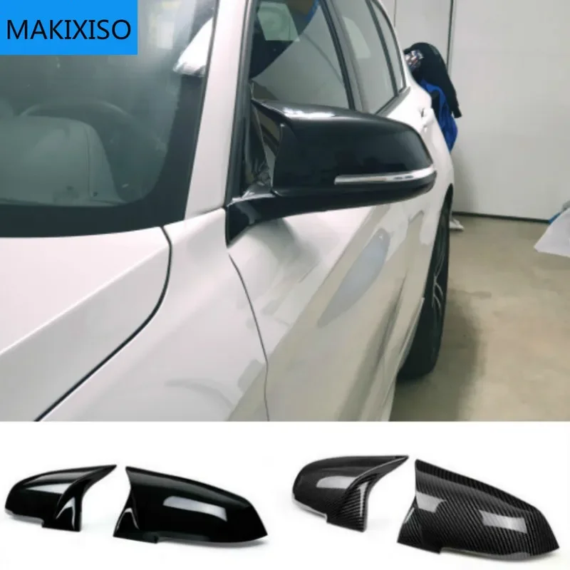 

For BMW 1 2 3 4 X Series Rear View Side Mirror Cover F20 F21 F22 F23 F30 F32 F36 X1 E84 F87 M2 Carbon fiber pattern Accessories