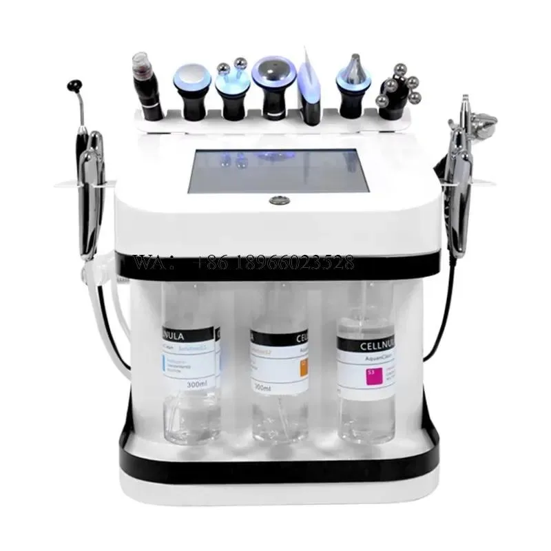 WMWMNU New Design 10 in 1 Hydrodermabrasion Facial Diamond Peel Small Bubble Oxygen Spray for Deep Cleansing Face