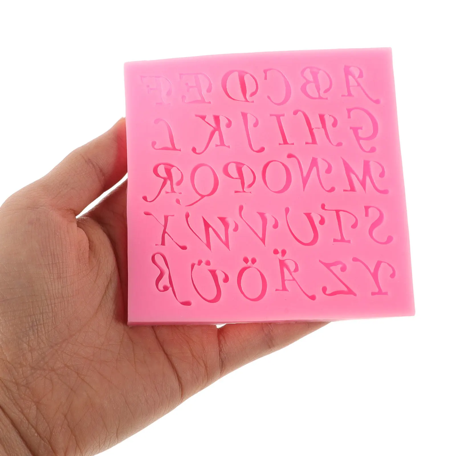 Food-Grade Letter Silicone Molds Alphabet for Fondant Chocolate Cookies Cakes Baking Decoration DIY Pastry Dessert view 4