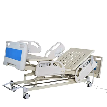 Advanced 5 Function Electric ICU Hospital Bed with Trendelenburg & Reverse Trendelenburg Factory OEM Supplier