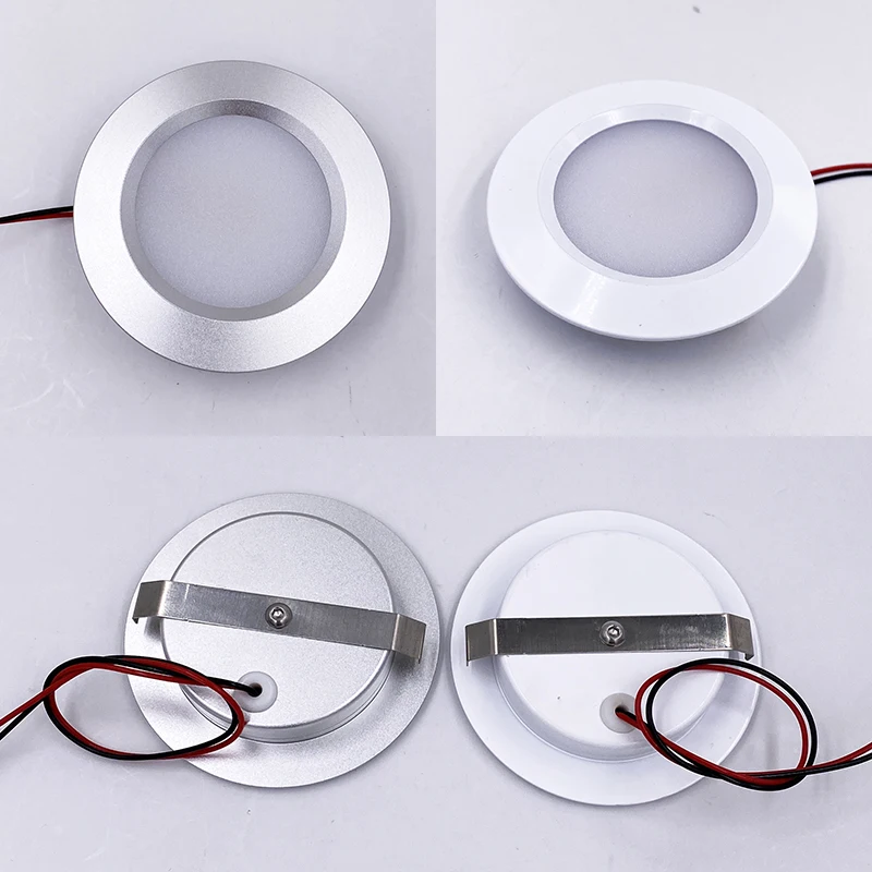 Dimmable 3W 5W 12V 24V LED Spotlight Ultra-thin 14mm Recessed Ceiling Lamp D55mm House Hotel Living Room Bulb Downlight IP65