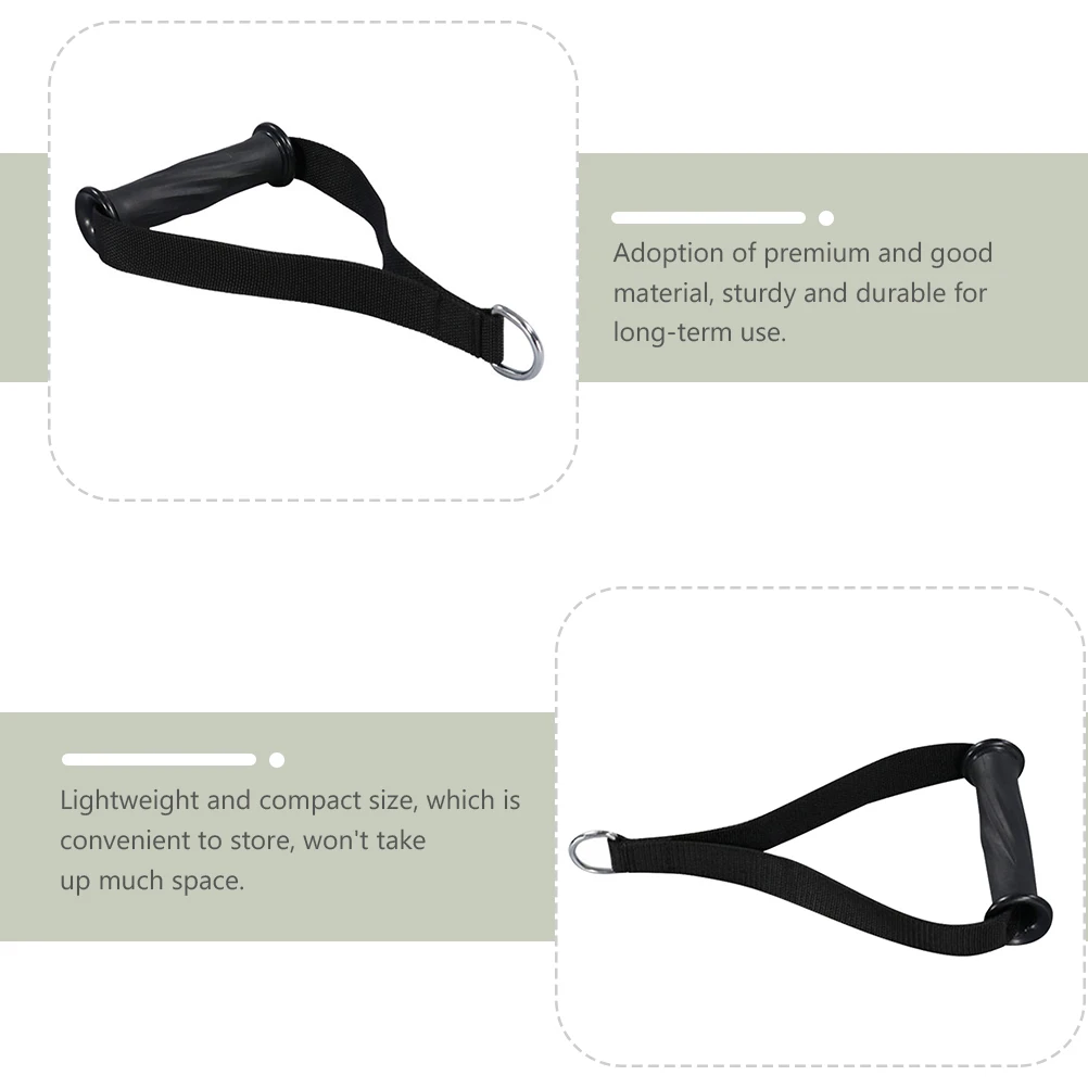 

Fitness Handle Grip D-Handle Cable Attachment For Resistance Bands Workout Accessory Non-Slip Ergonomic Design Sports