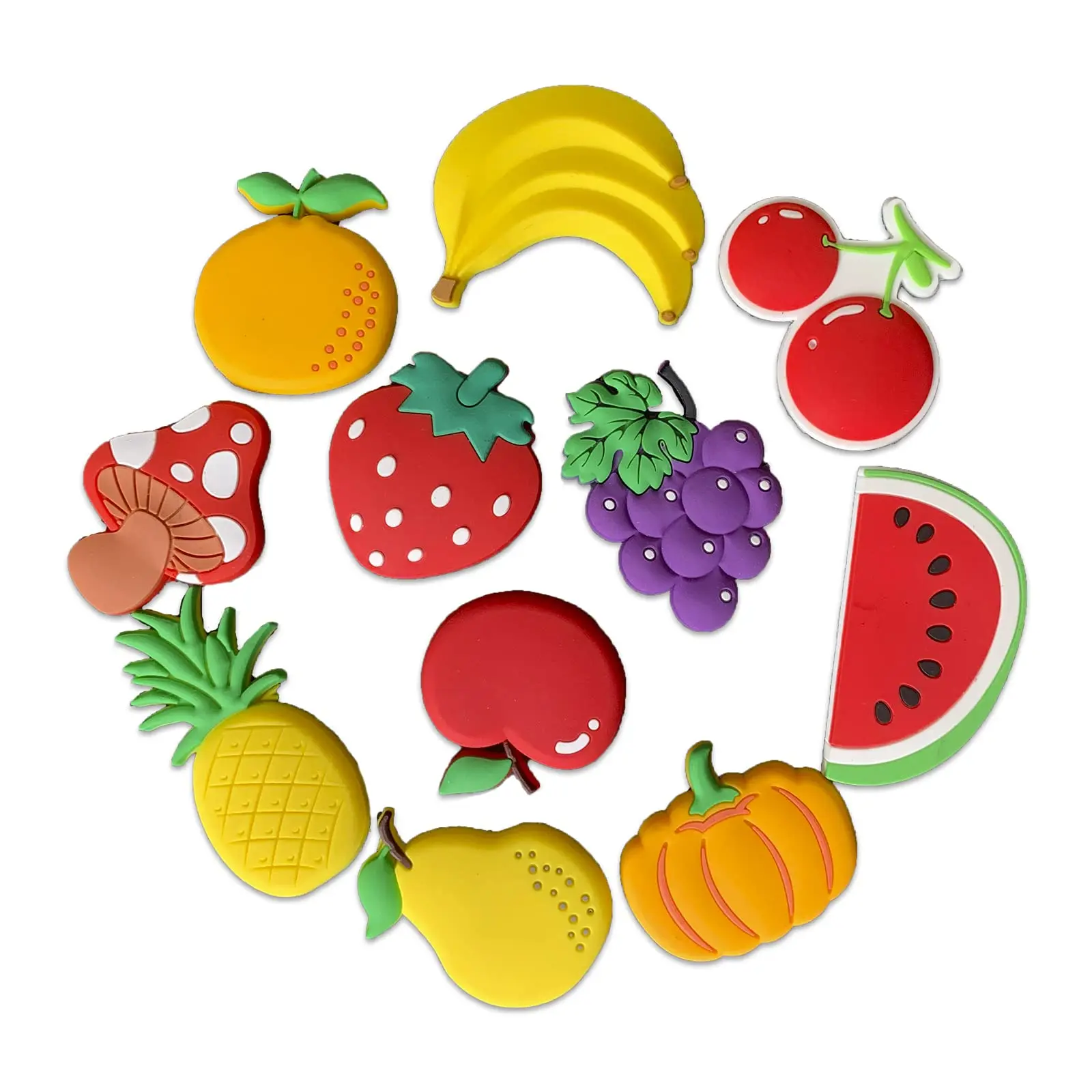 6-11Pcs Fruit Fridge Magnets for Toddlers Soft Rubber Safety Magnet for Kids Children Magnets Baby Magnetic Toy Educational Gift