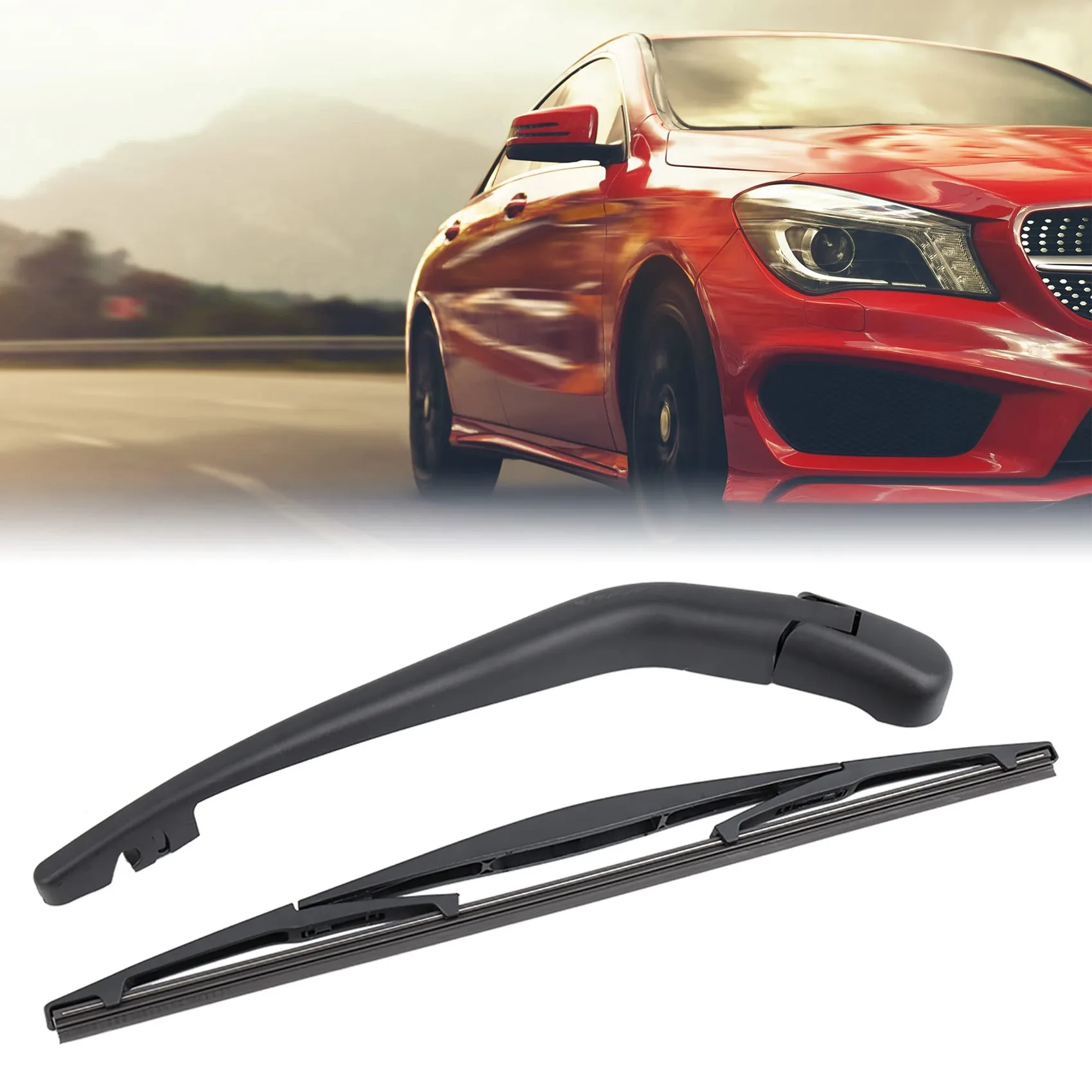 YGF-qRear Windshield Wiper Blade Arm Set for Honda Fit Jazz 2014-2019 Windshield Wiper Arm with Blade