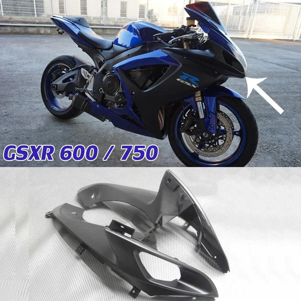 

GSXR600 Headlamp Head Side Cover Cowl Panel Inlet Duct Shell Fairing for Suzuki GSXR 600 GSX-R 750 2006 2007 GSXR750 Parts Motor