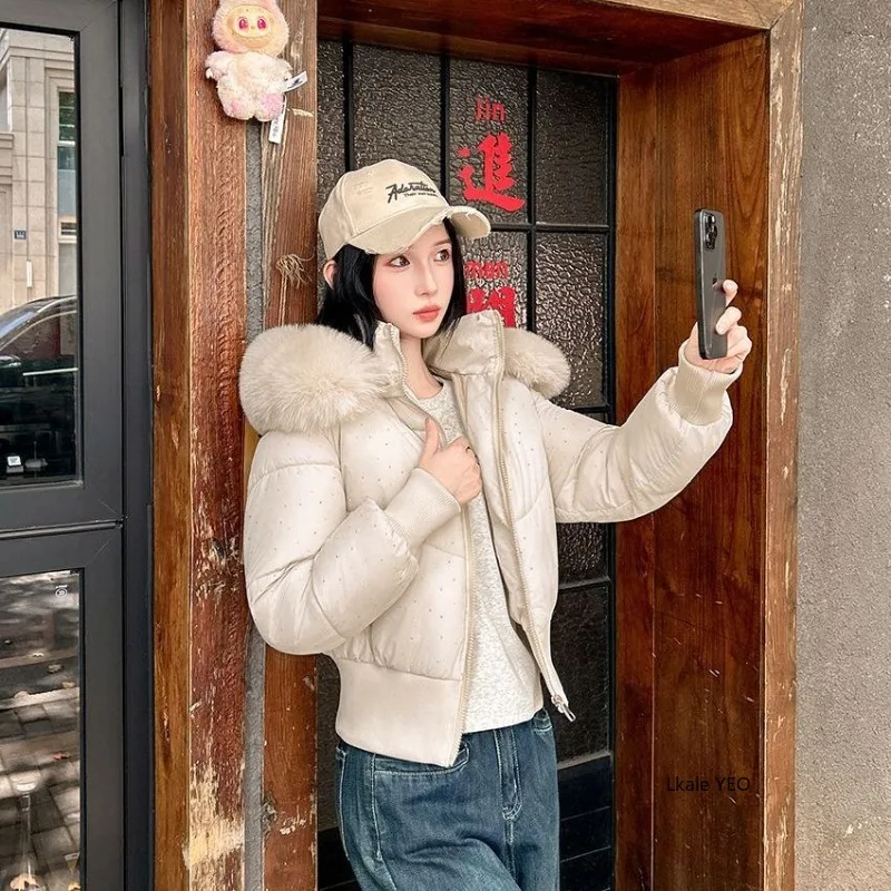 New Down Cotton Jacket 2026 Comfortable Casual Women's Winter Parka Ladies Coat Sense of Design Warm Fashion Female Jacket