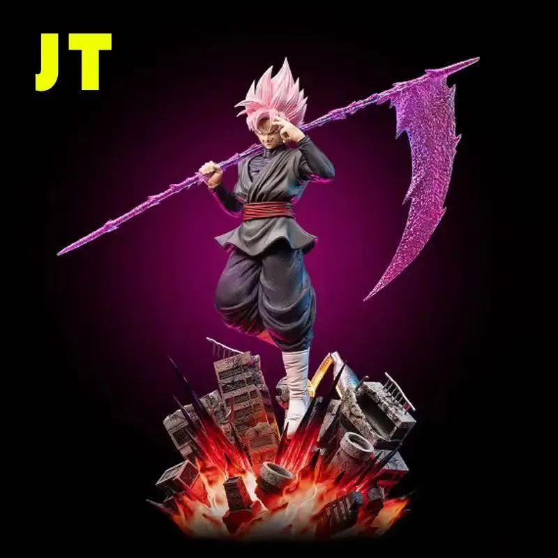 

New Jt Statue 45cm Dragon Ball Z Zamasu Figure Led Base Black Goku Super Saiyan Action Figure Collection Model Toys Gift