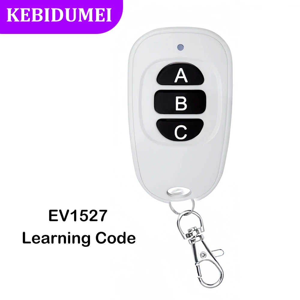 433MHz Learning Remote Control Learning Code EV1527 RF Remote Contro Smart Home Transmitter For Car Gate Garage Door Alarm Key