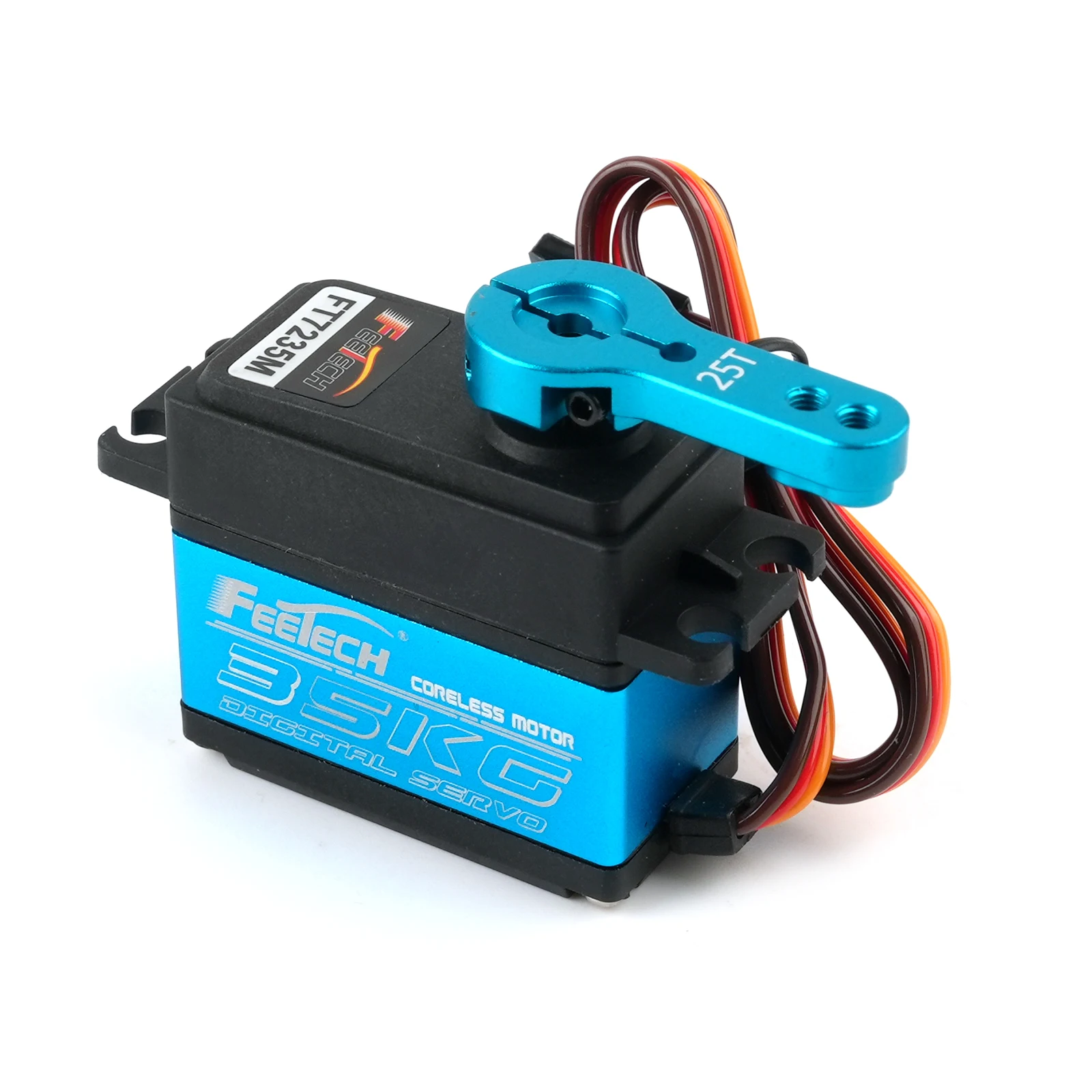 Servo digital 35 kg/cm 7,4 V 500~2500 μ segundos 180 °   Motor sin núcleo de acero metálico no controlable para coche RC 1:10, Robot, avión, barco, bricolaje